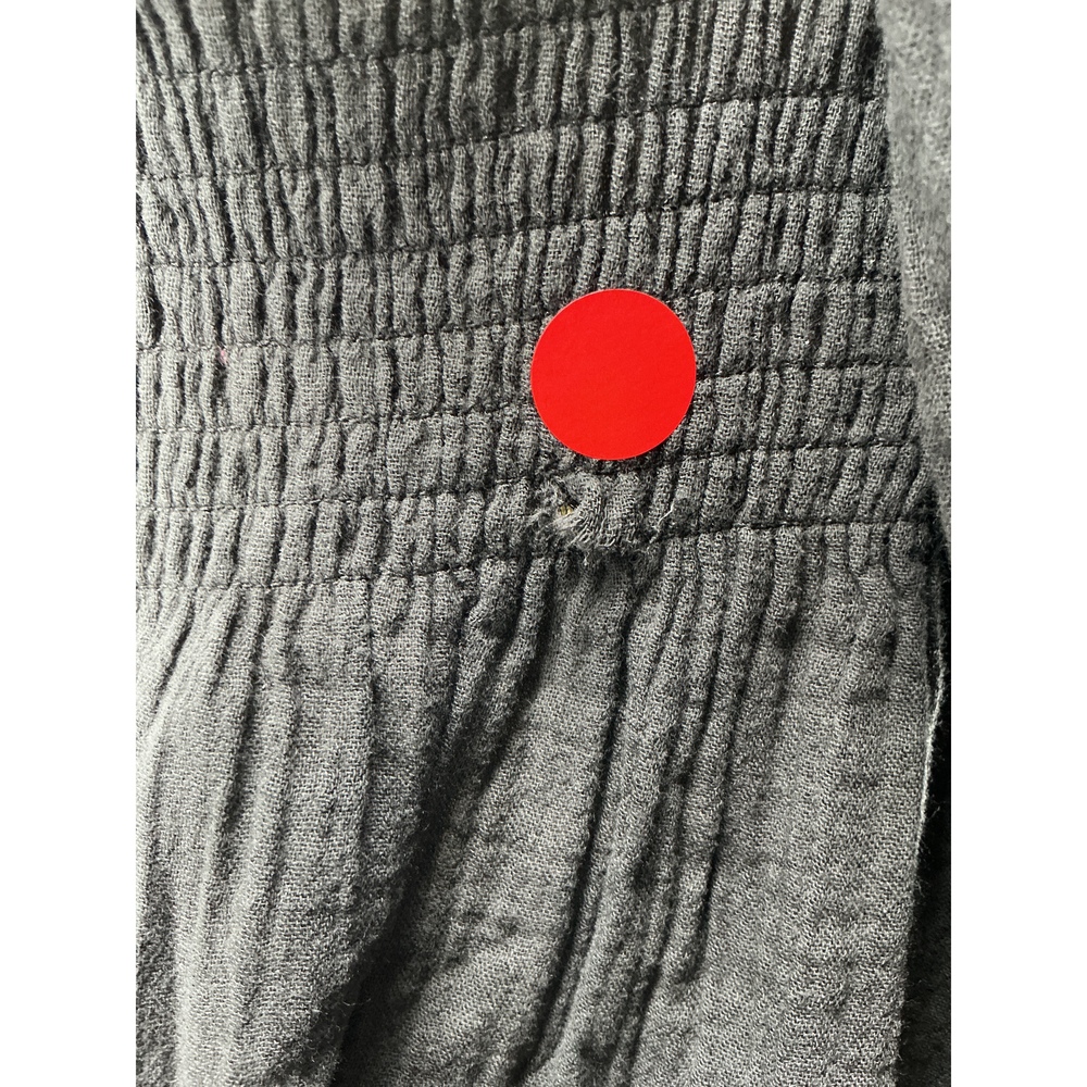 100% Organic Cotton Gauze Maternity Smocked Midi Dress - Picture 3 of 3